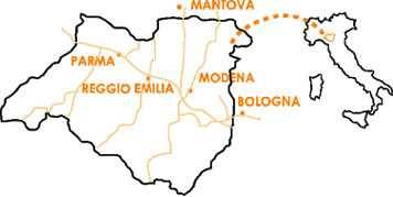 map of balsamic region in Italy